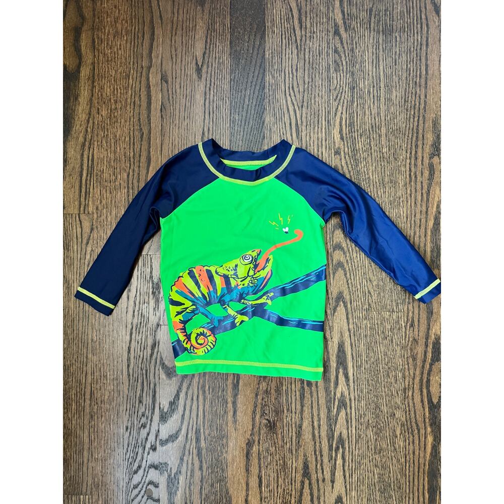 Hatley Chameleon LS Swim Rashguard Blue Green | 2T